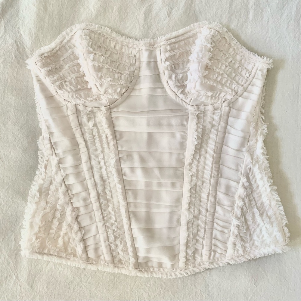 Charlotte Russe Ruffle Trim Corset